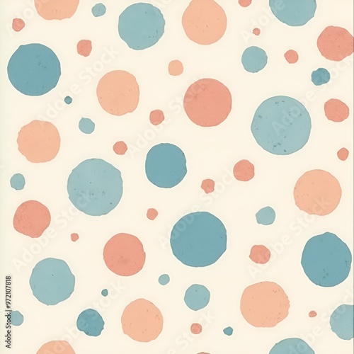 Polka dot seamless pattern, background