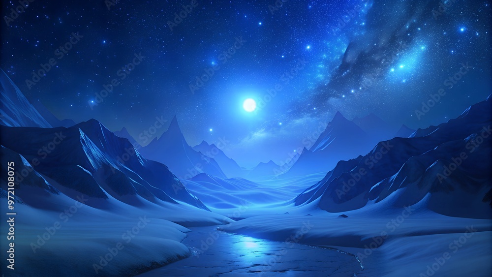 winter night landscape with mountains winter night landscape with mountains