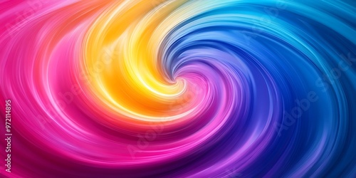Multicolor whirlpool circular paint pattern design

