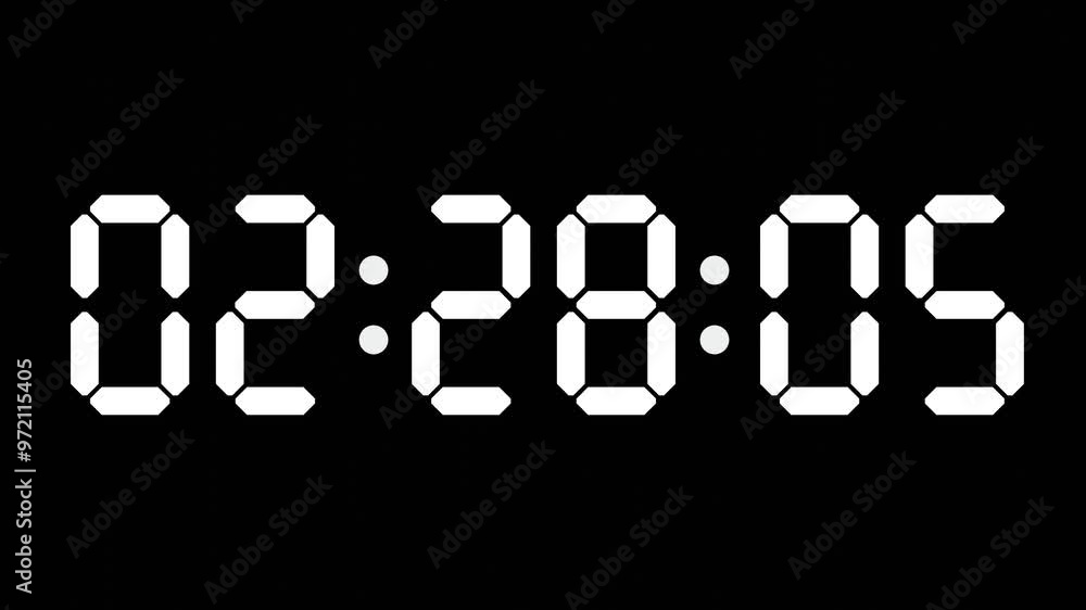 02:28 - 60 Second Full-Screen Countdown Timer with 7-Segment Display | 2:28 AM (Two O'Clock Twenty-Eight Minutes) | Two O'Clock, Twenty-Eight Minutes 02:28 - 60 Second Full-Screen Countdown Timer with 7-Segment Display | 2:28 AM (Two O'Clock Twenty-Eight Minutes) | Two O'Clock, Twenty-Eight Minutes