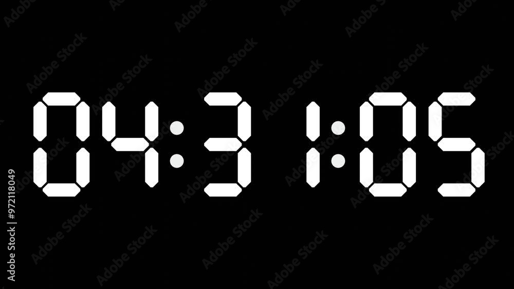 04:31 - 60 Second Full-Screen Countdown Timer with 7-Segment Display | 4:31 AM (Four O'Clock Thirty-One Minutes) | Four O'Clock, Thirty-One Minutes 04:31 - 60 Second Full-Screen Countdown Timer with 7-Segment Display | 4:31 AM (Four O'Clock Thirty-One Minutes) | Four O'Clock, Thirty-One Minutes