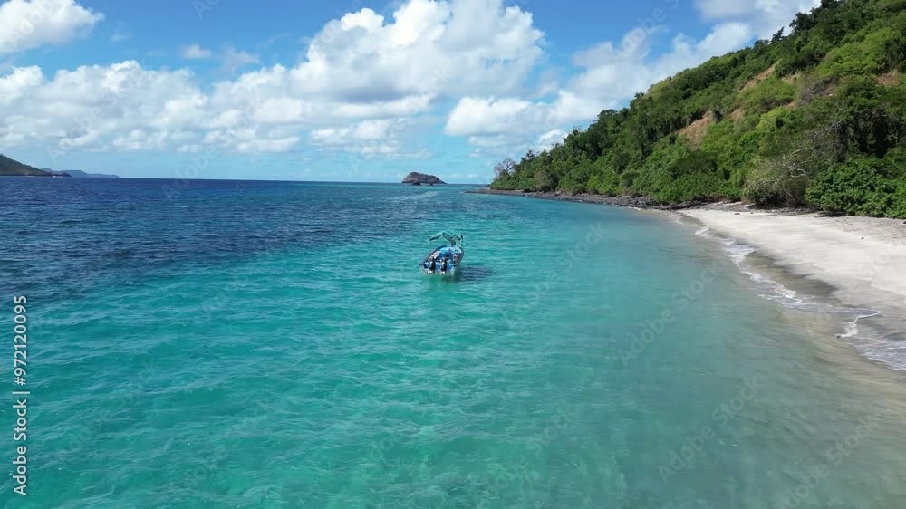 private white sand beach in the middle of the indian ocean with bright blue ocean water private white sand beach in the middle of the indian ocean with bright blue ocean water