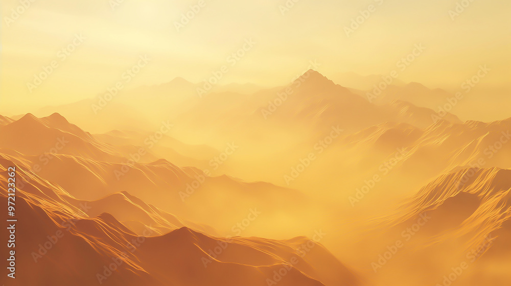 a misty mountain range at sunrise, golden light, crisp detail a misty mountain range at sunrise, golden light, crisp detail