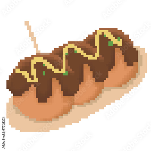  Takoyaki pixel art
