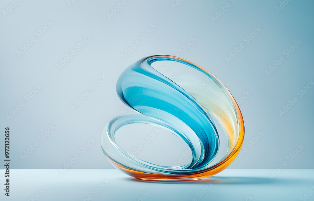 lose up of colorful glass spiral, motion blur, light blue background, high key color grading, soft shadows, clean sharp focus, paco rabbane Aesthetics lose up of colorful glass spiral, motion blur, light blue background, high key color grading, soft shadows, clean sharp focus, paco rabbane Aesthetics