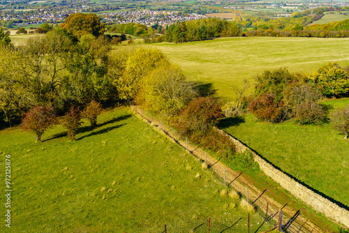 Obraz na płótnie View of countryside landscape, in the Cotswolds w salonie