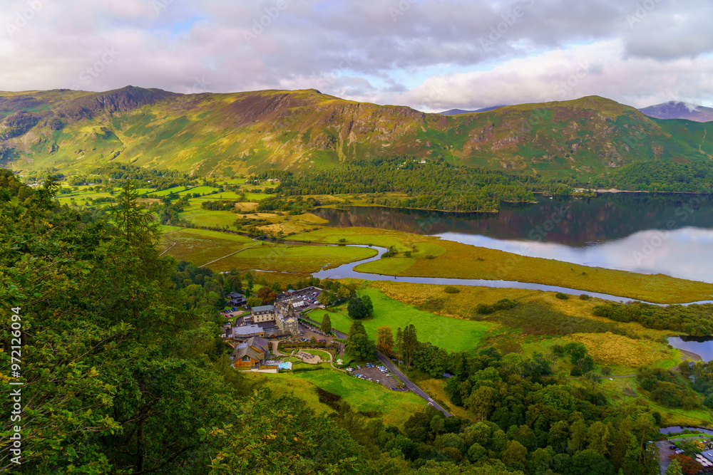 River Derwent and Derwentwater lake, in the Lake District