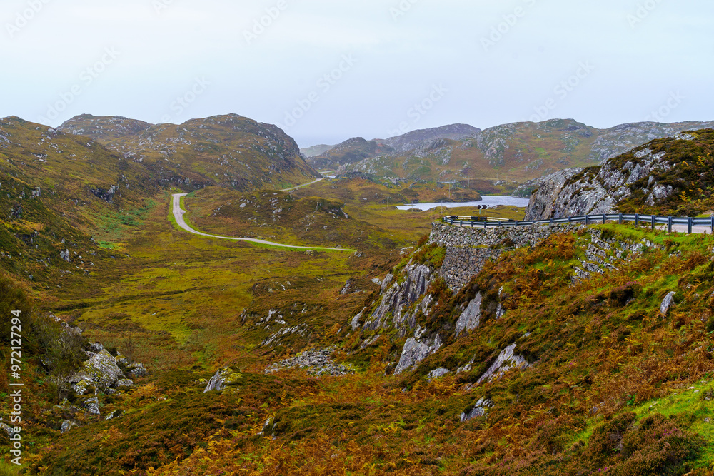 Loch Assynt landscape, in the Highlands