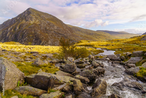 Landscape and footpath, in Snowdonia National Park