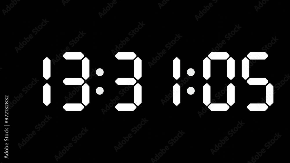 13:31 - 60 Second Full-Screen Countdown Timer with 7-Segment Display | 1:31 PM (One O'Clock Thirty-One Minutes) | Thirteen O'Clock, Thirty-One Minutes 13:31 - 60 Second Full-Screen Countdown Timer with 7-Segment Display | 1:31 PM (One O'Clock Thirty-One Minutes) | Thirteen O'Clock, Thirty-One Minutes