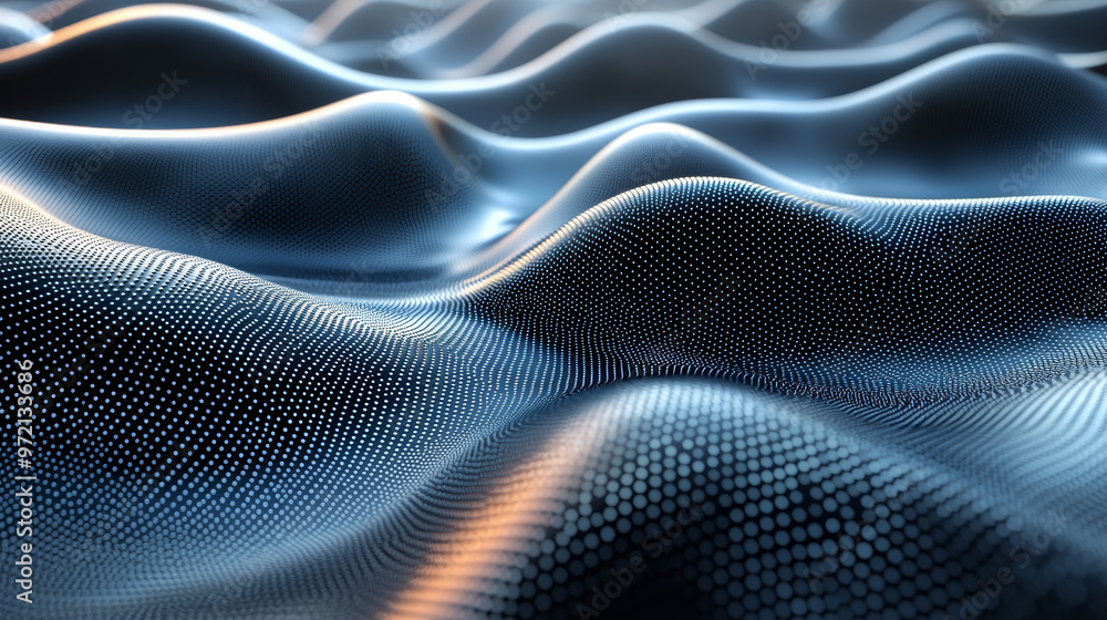 Abstract blue and black wave pattern Abstract blue and black wave pattern