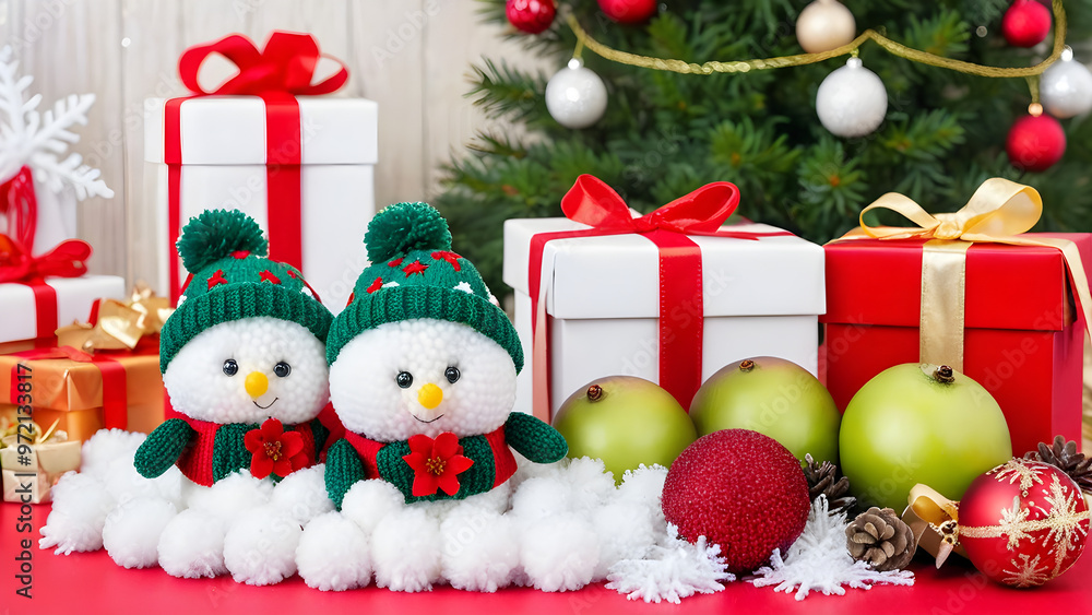 christmas tree with gifts and decorations christmas tree with gifts and decorations