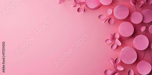 Pink abstract background. Graphic design banner background template