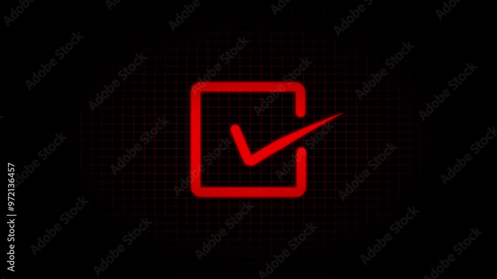 Simple Check mark icon, positive tick symbol of approved, success, confirm, correct concept animation, Technology check mark icon button animation. Simple Check mark icon, positive tick symbol of approved, success, confirm, correct concept animation, Technology check mark icon button animation.