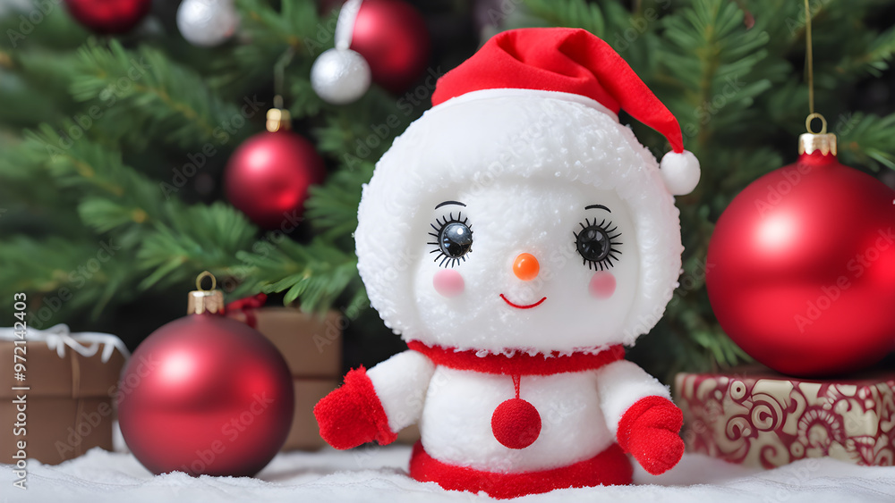 christmas decoration with snowman christmas decoration with snowman