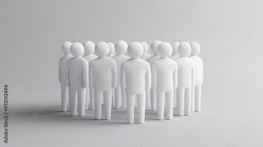 Introducing our 3D Group User Icon: a clean and modern representation of a team or business group. This realistic vector illustration features a simple yet effective profile photo symbol, ideal for hu Introducing our 3D Group User Icon: a clean and modern representation of a team or business group. This realistic vector illustration features a simple yet effective profile photo symbol, ideal for hu