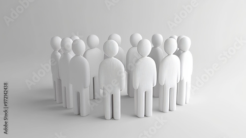 Wallpaper Mural Introducing our 3D Group User Icon: a clean and modern representation of a team or business group. This realistic vector illustration features a simple yet effective profile photo symbol, ideal for hu Torontodigital.ca