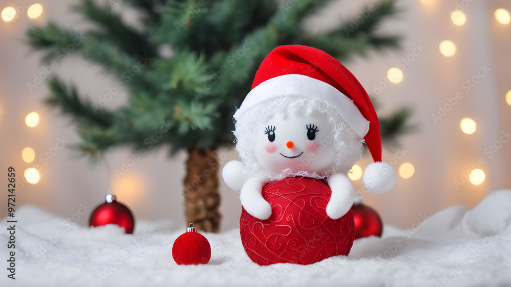 christmas decoration with snowman christmas decoration with snowman