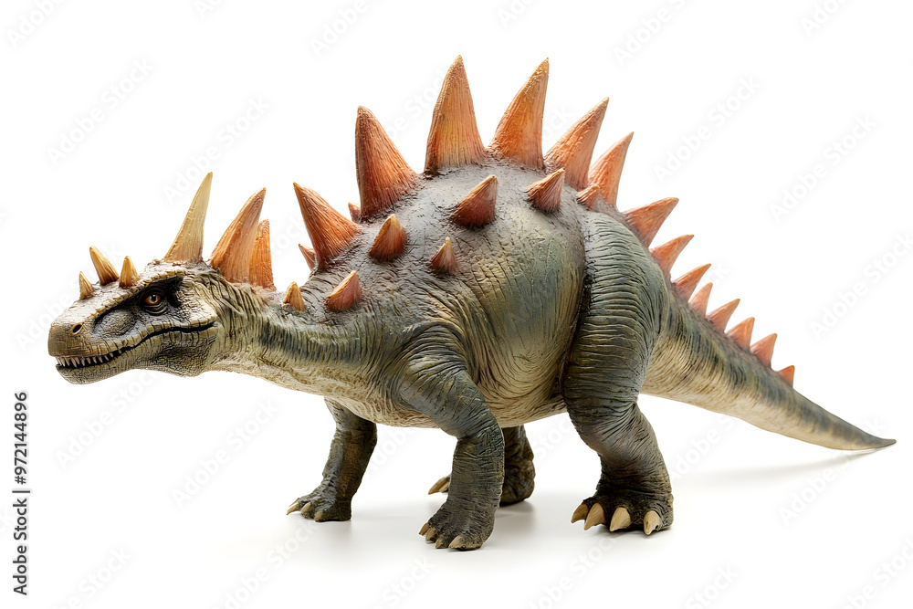 Dinosaur Stegosaurus isolated on white background, prehistoric creature Dinosaur Stegosaurus isolated on white background, prehistoric creature