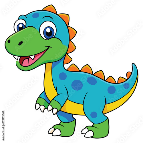 A drawing of a dinosaur