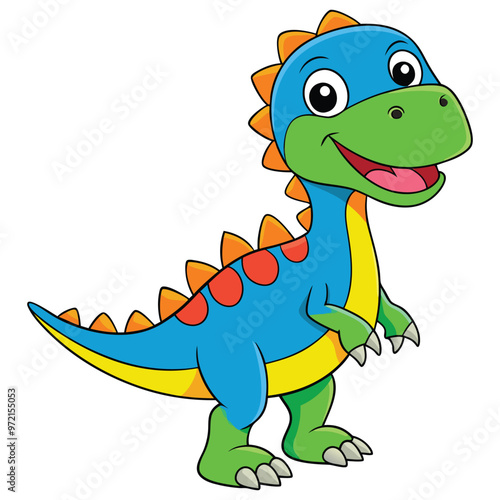 A drawing of a dinosaur