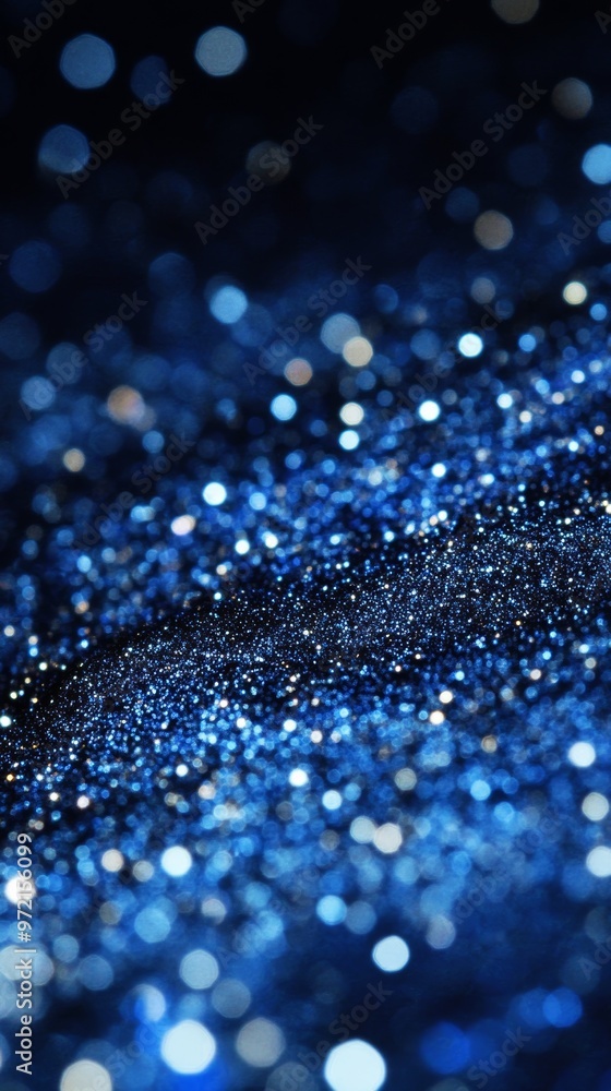 deep blue background with scattered silver glitter deep blue background with scattered silver glitter