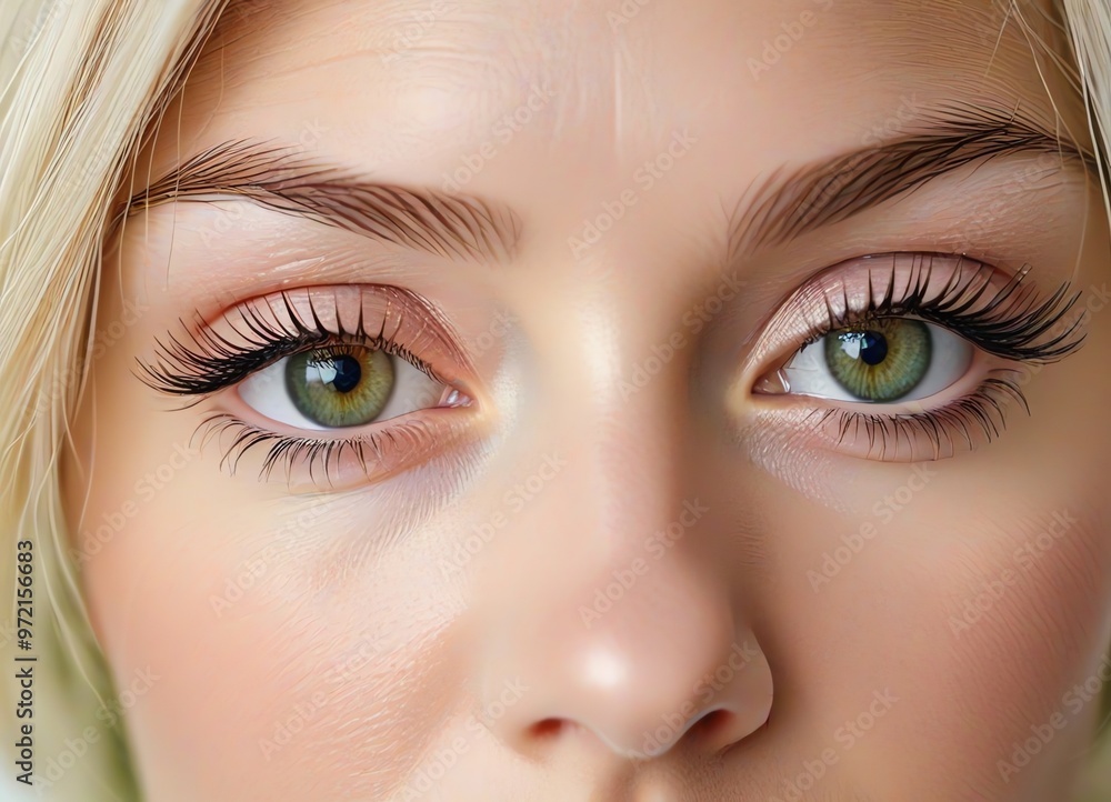 Fototapeta premium A close-up shot of a woman's face