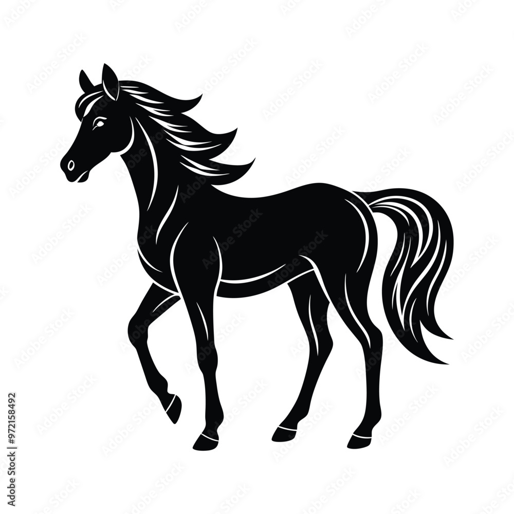 horse silhouette vector horse silhouette vector