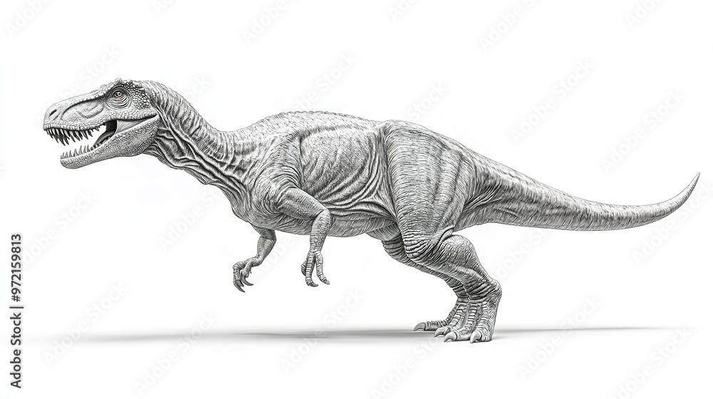 Obraz premium Tyrannosaurus Rex: A Prehistoric Predator's Roar