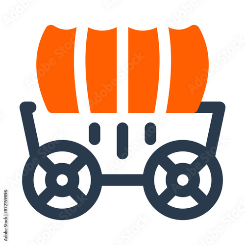 Covered Stagecoach Wagon Icon
