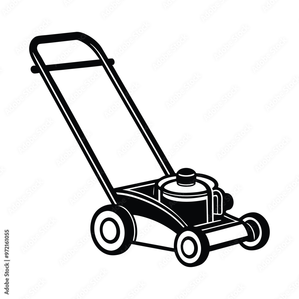 lawn mower isolated on white lawn mower isolated on white