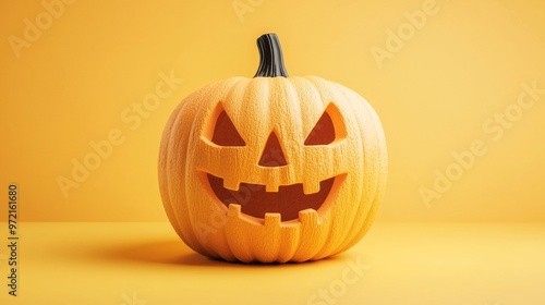 Halloween pumpkin scary jack o lantern holiday background