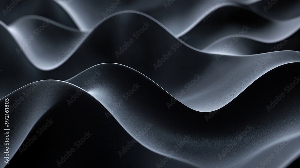 Abstract background with black wavy texture. Abstract background with black wavy texture.