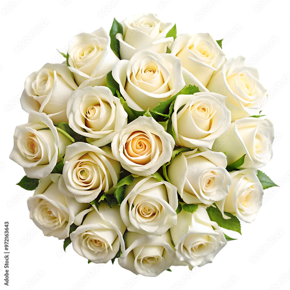 white rose bouquet top view isolated on transparent background white rose bouquet top view isolated on transparent background