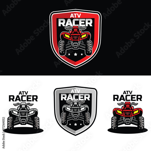 atv sport logo set design illustration