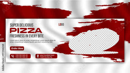 Restaurant Food Menu facebook cover Design template.