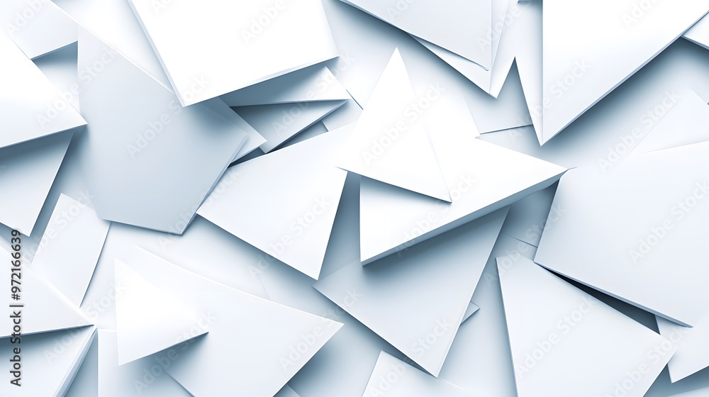 Abstract White Geometric Shapes Background Abstract White Geometric Shapes Background