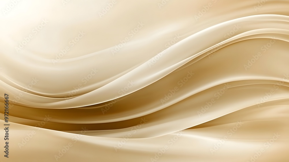 Obraz premium Abstract Beige and White Wave Pattern Background