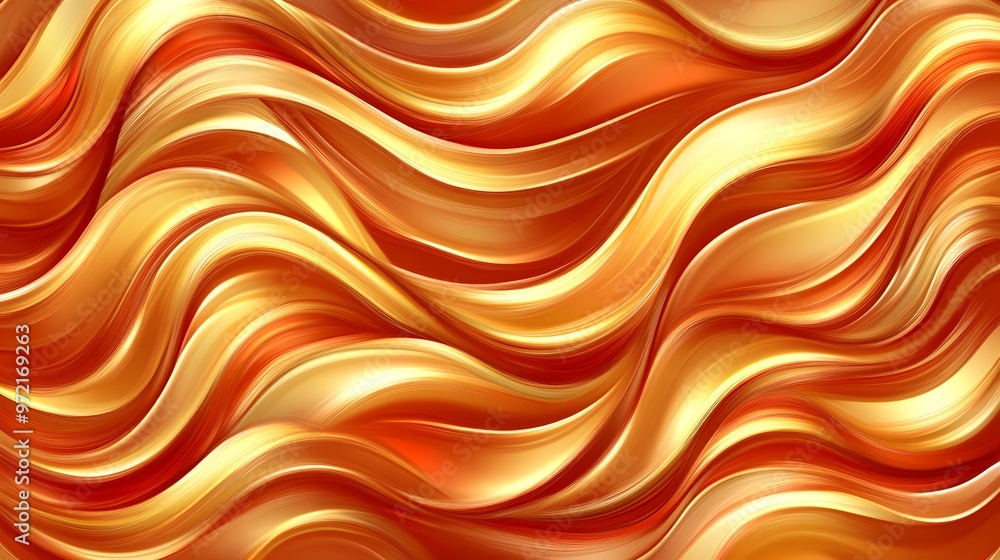 Abstract Gold and Red Wavy Texture Background Abstract Gold and Red Wavy Texture Background