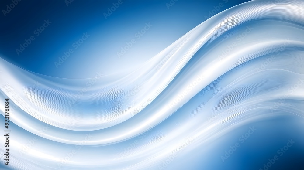 Abstract Blue and White Wave Background Abstract Blue and White Wave Background