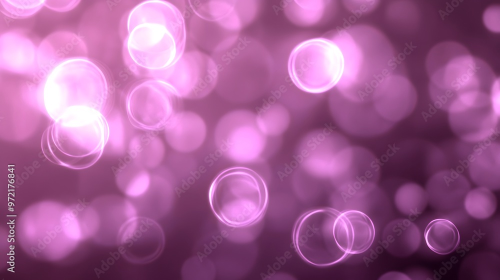 Abstract Pink Bokeh Background with Blurred Lights