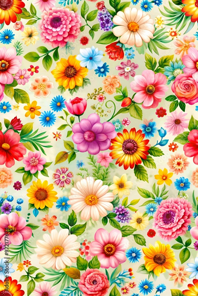 Beautiful Multicolored Flowers Beautiful Multicolored Flowers