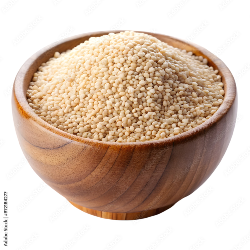 sesame wooden bowl isolated on transparent background sesame wooden bowl isolated on transparent background