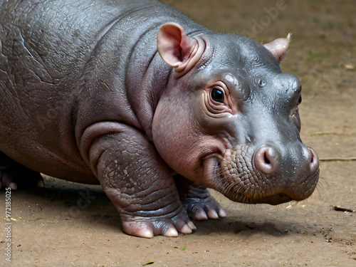 smiley hippo