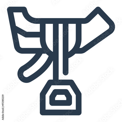 Leather Horse Saddle with Stirrup