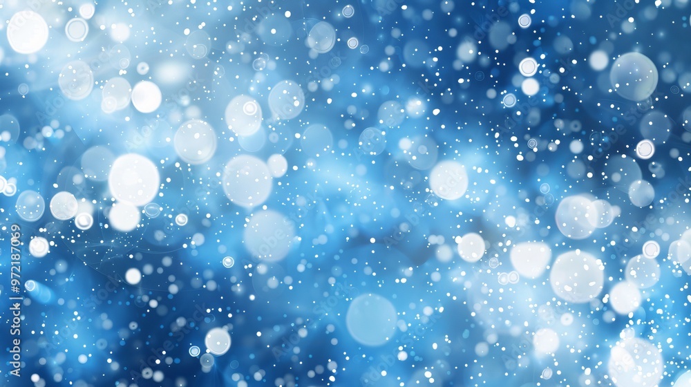 Abstract blue bokeh light background with soft blurred circles and bright sparkling effects Abstract blue bokeh light background with soft blurred circles and bright sparkling effects