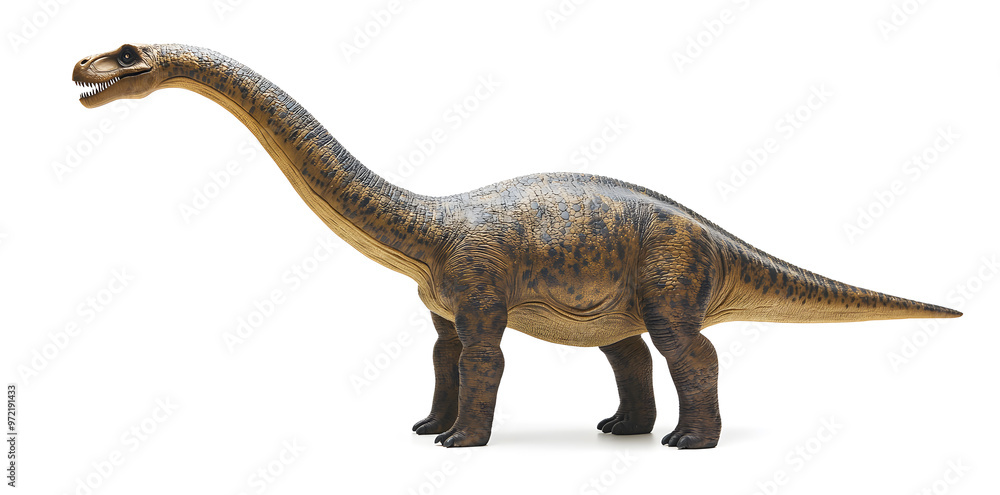 Obraz premium Brachiosaurus dinosaur isolated on white background