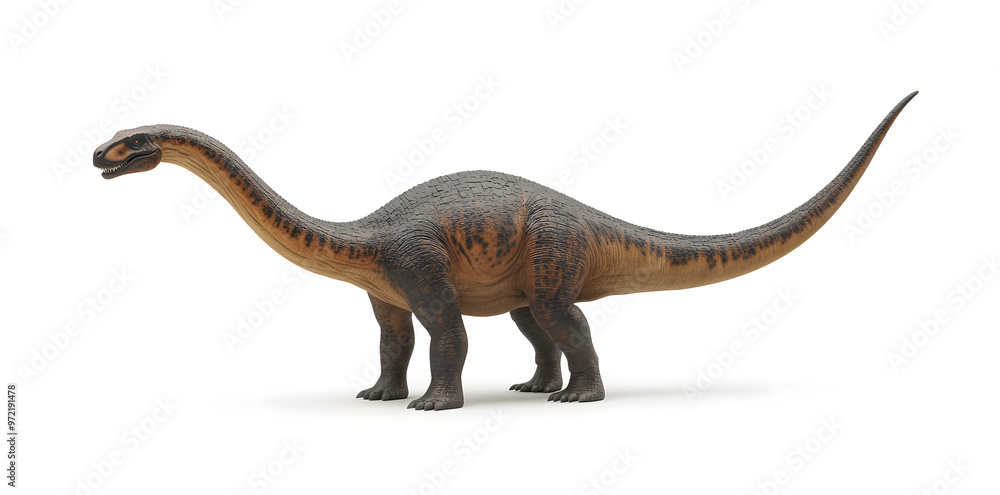 Obraz premium Brachiosaurus dinosaur isolated on white background