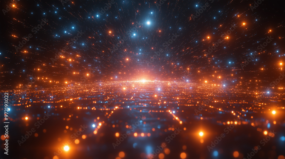 The Cosmic Dawn: Illuminated Horizons of a Digital Universe in Infinite Motion The Cosmic Dawn: Illuminated Horizons of a Digital Universe in Infinite Motion