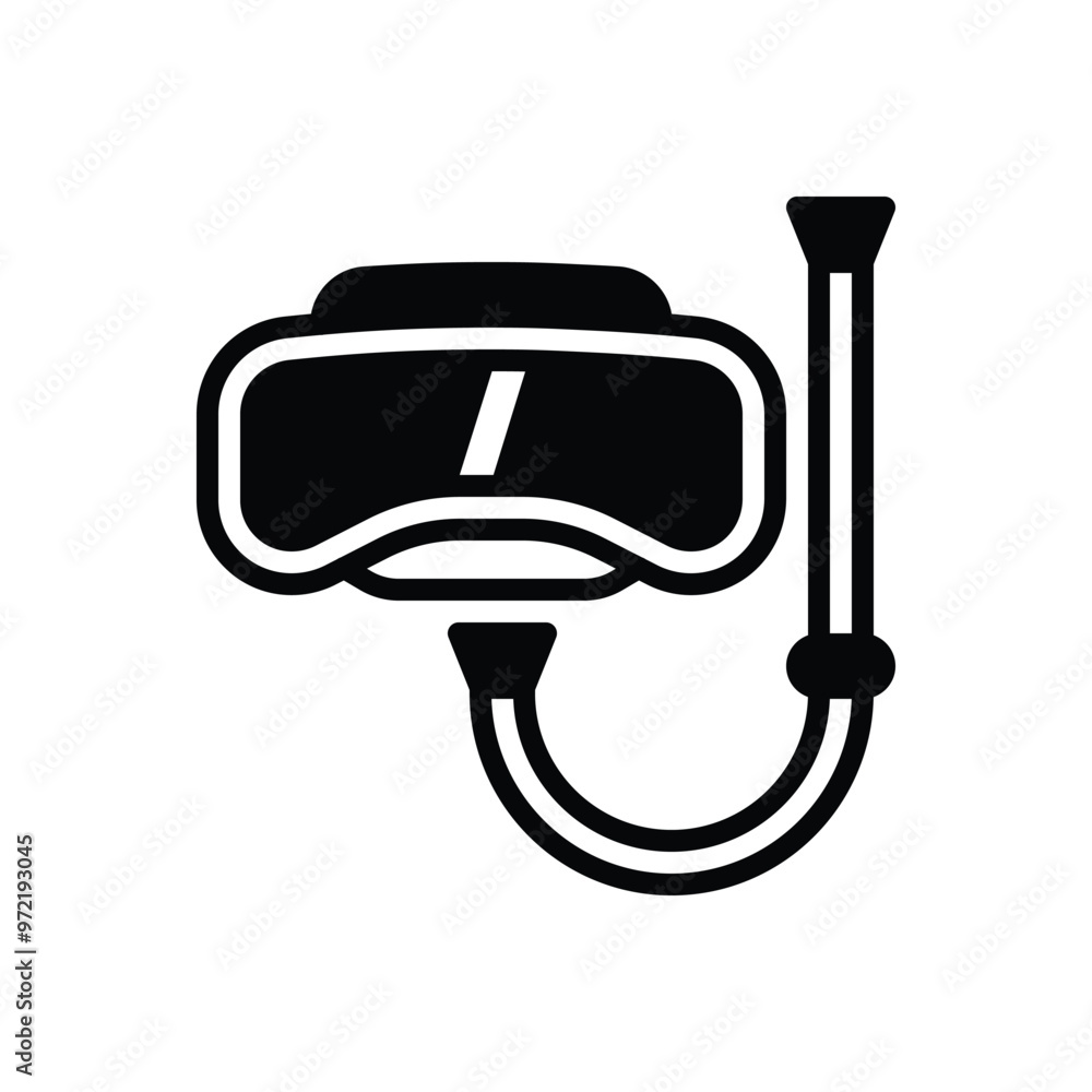 Black solid icon for snorkeling Black solid icon for snorkeling